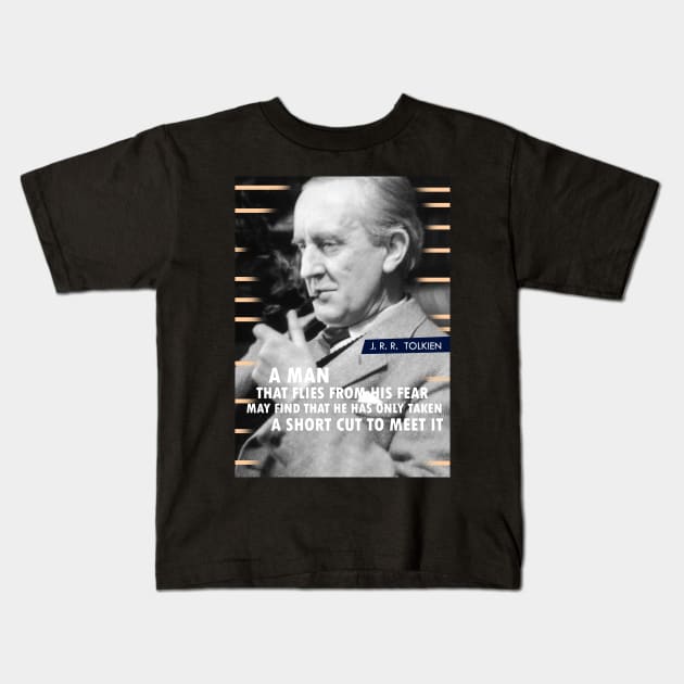 J. R. R. Tolkien Quote Kids T-Shirt by pahleeloola